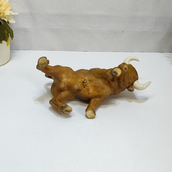 Napcoware Ceramic Bull Planter Sculpture MidCentury Modern C-4889 No Chips Dirty - Picture 6 of 11